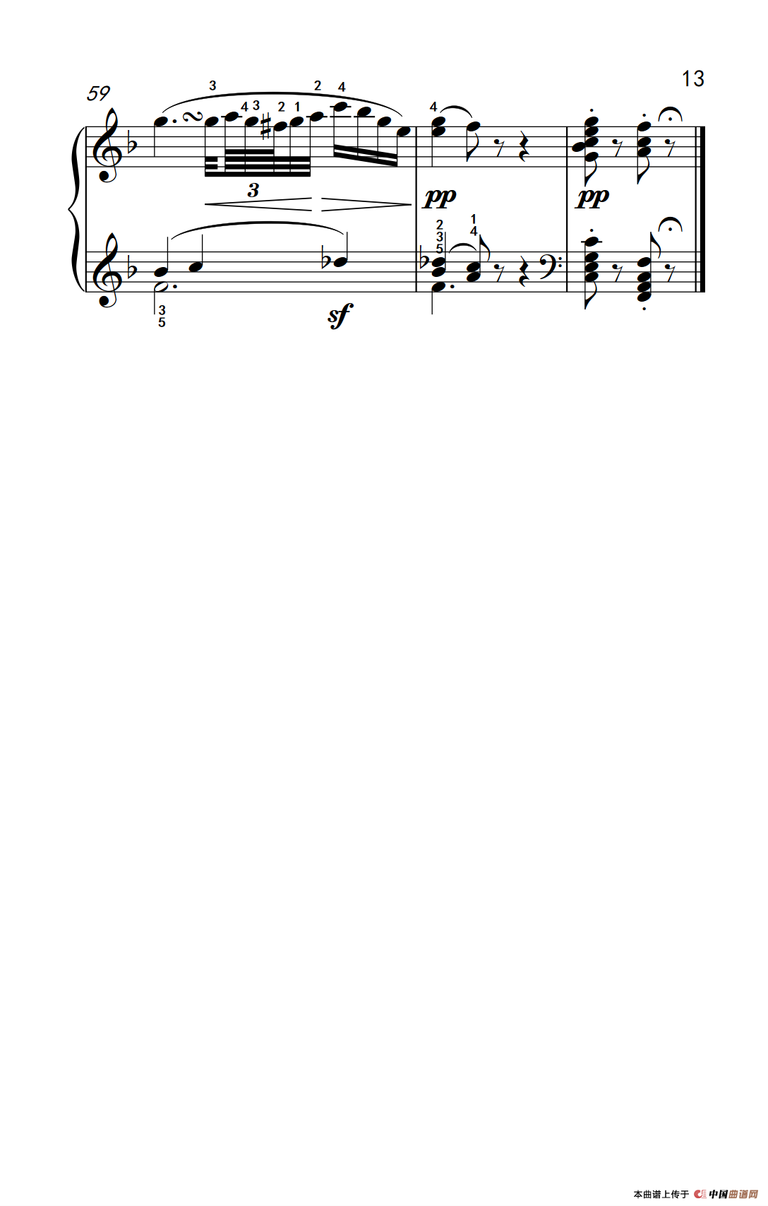 奏鸣曲 Opus 2 Nr.1 第二乐章（贝多芬奏鸣曲集 1）