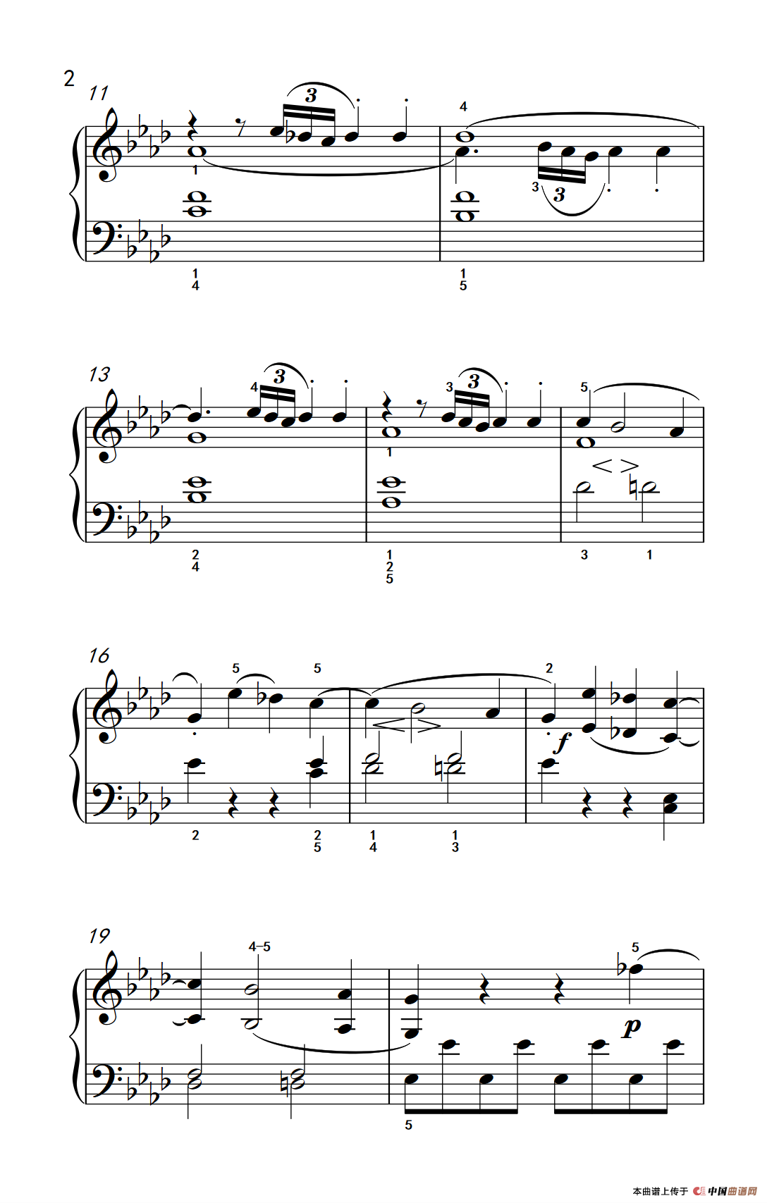 奏鸣曲 Opus 2 Nr.1 第一乐章（贝多芬奏鸣曲集 1）