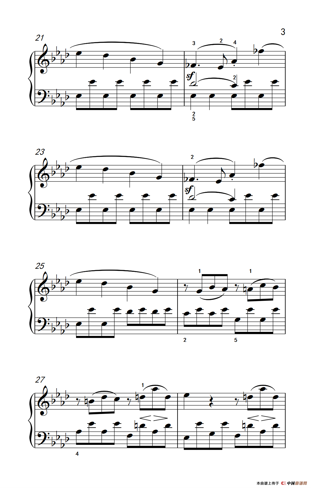 奏鸣曲 Opus 2 Nr.1 第一乐章（贝多芬奏鸣曲集 1）