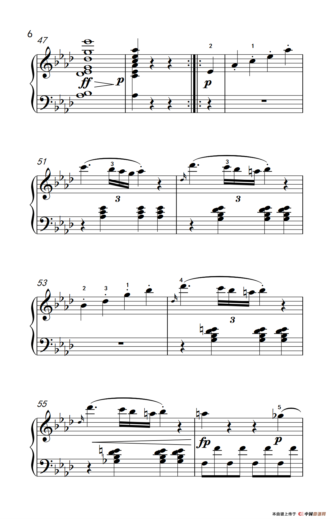 奏鸣曲 Opus 2 Nr.1 第一乐章（贝多芬奏鸣曲集 1）