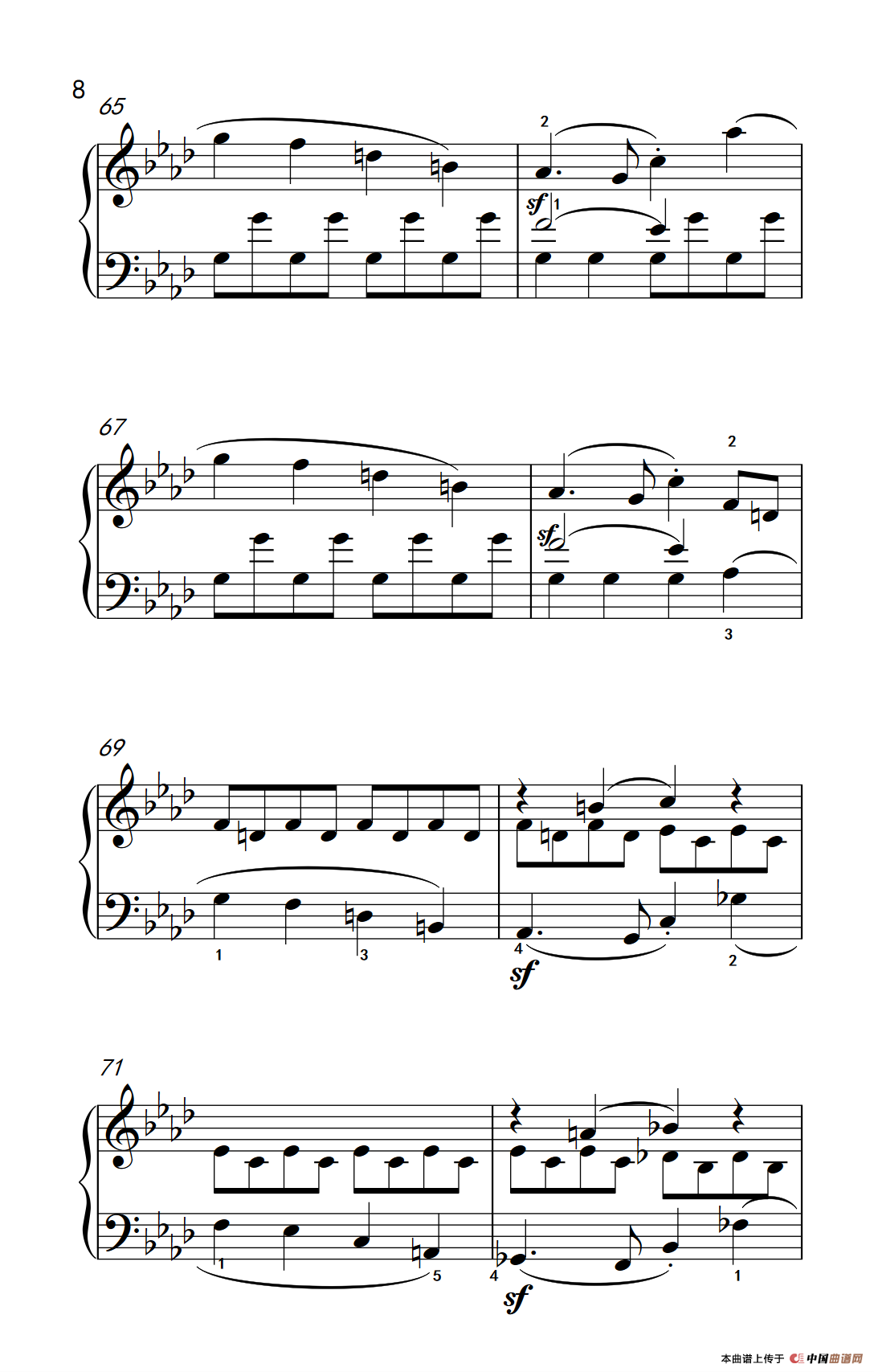 奏鸣曲 Opus 2 Nr.1 第一乐章（贝多芬奏鸣曲集 1）