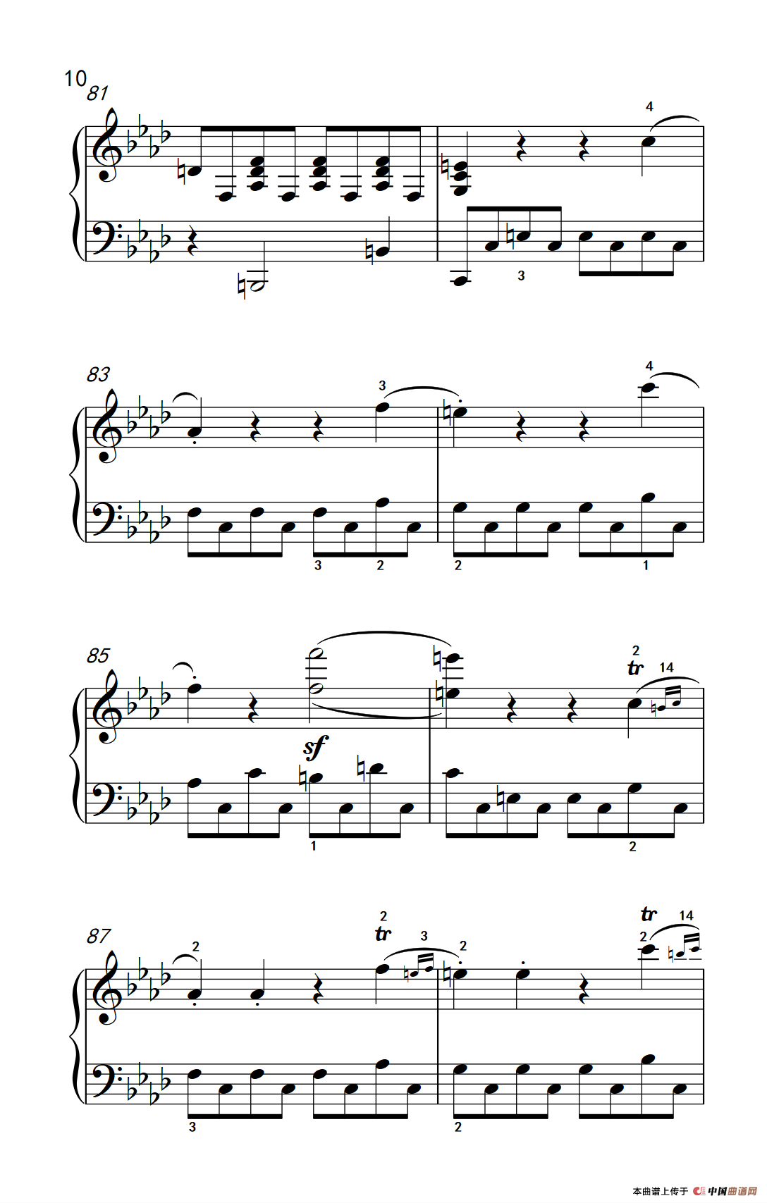 奏鸣曲 Opus 2 Nr.1 第一乐章（贝多芬奏鸣曲集 1）