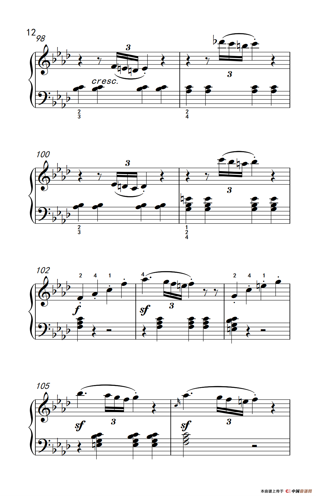 奏鸣曲 Opus 2 Nr.1 第一乐章（贝多芬奏鸣曲集 1）