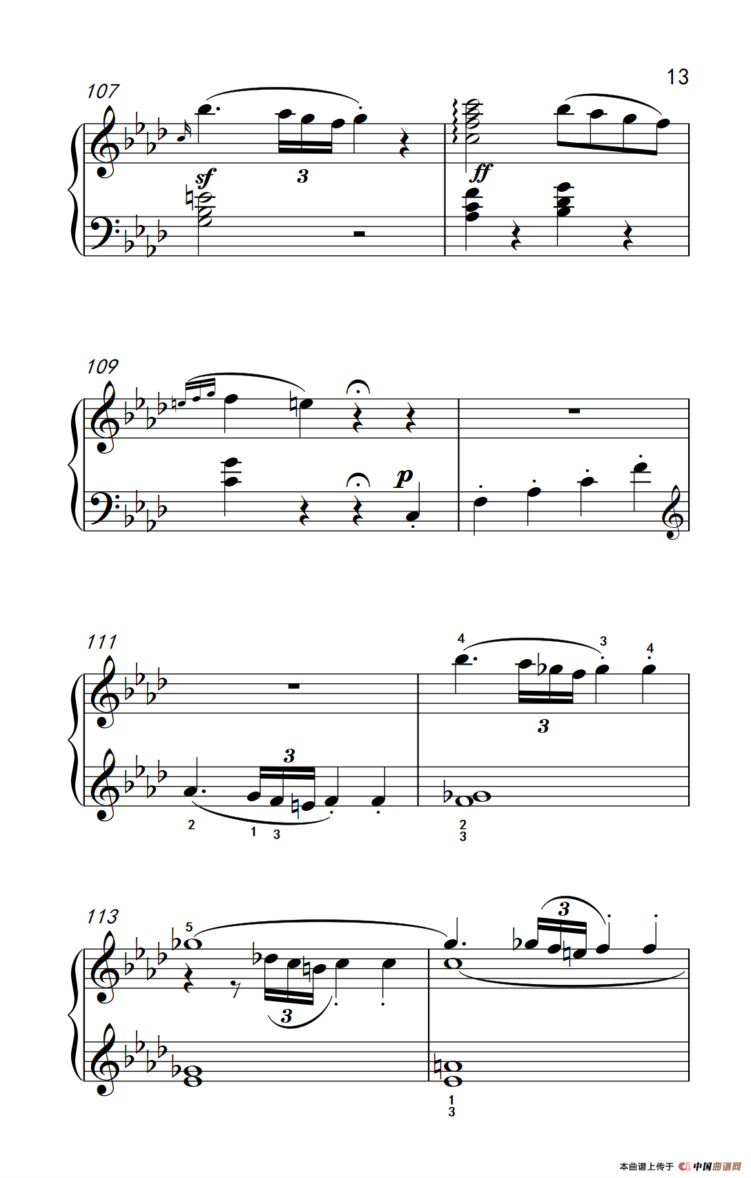 奏鸣曲 Opus 2 Nr.1 第一乐章（贝多芬奏鸣曲集 1）