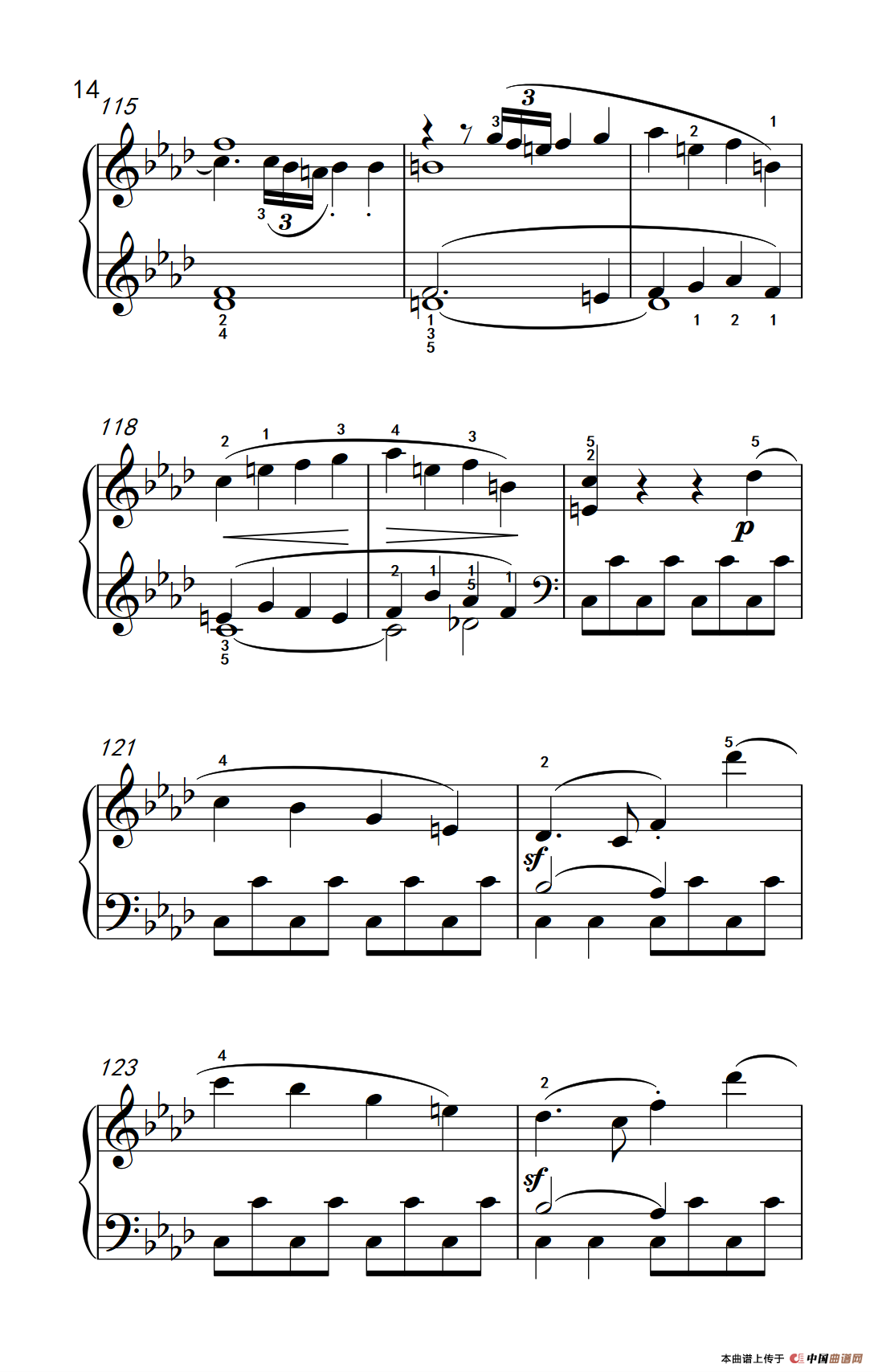 奏鸣曲 Opus 2 Nr.1 第一乐章（贝多芬奏鸣曲集 1）