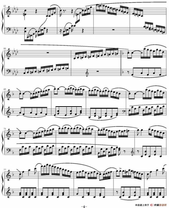 小奏鸣曲（Op.20，No.3 第三乐章）（库劳作曲版）