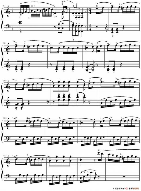 C大调小奏鸣曲 Op.20 No.1（库劳作曲版）