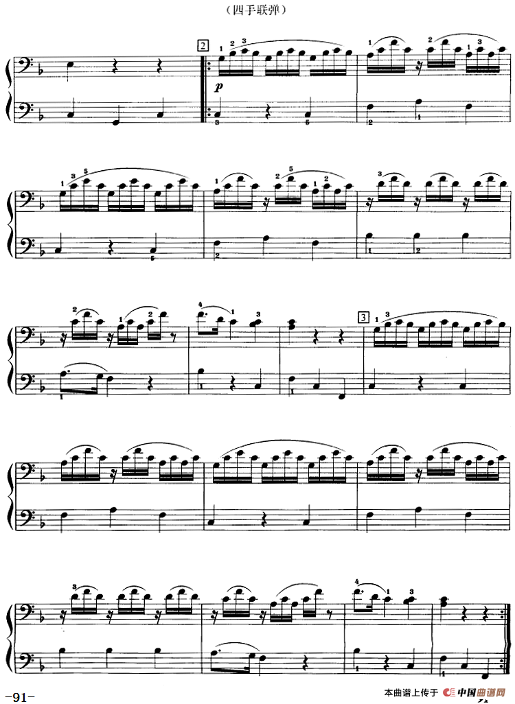 小步舞曲（选自歌剧《唐璜》、四手联弹）