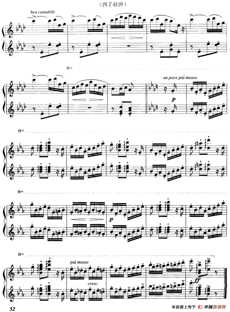 拨弦舞曲（选自舞剧《希尔维亚》、四手联弹）