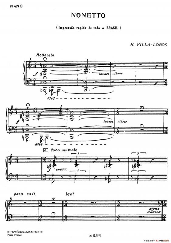 Nonetto（钢琴分谱）