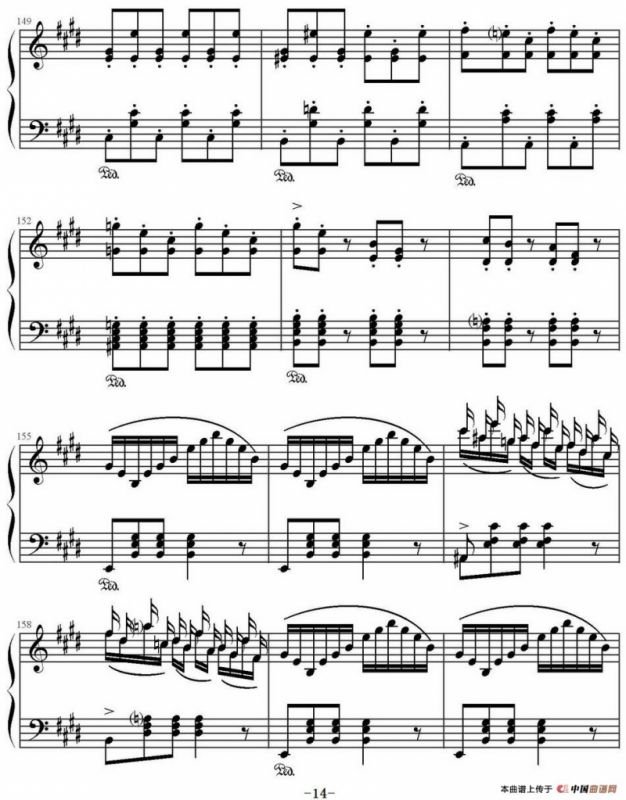 E大调回旋随想曲（门德尔松Op.14）