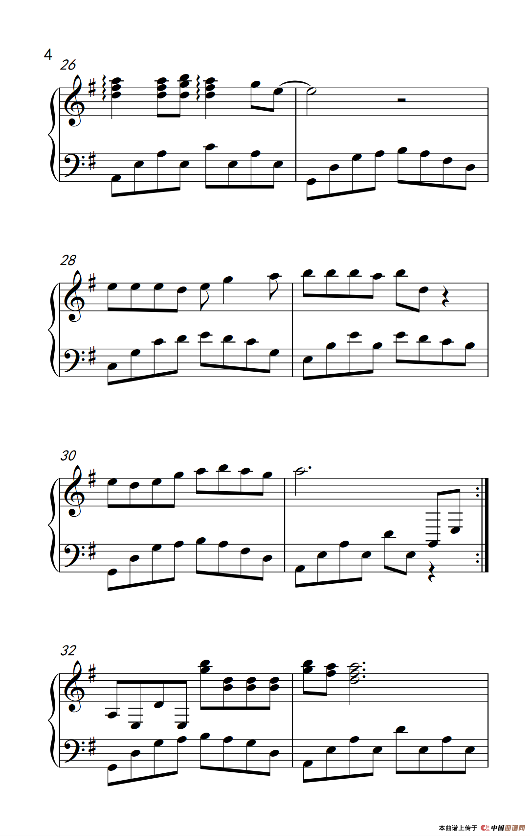 风雨无阻（《弹吧音教》制谱版）