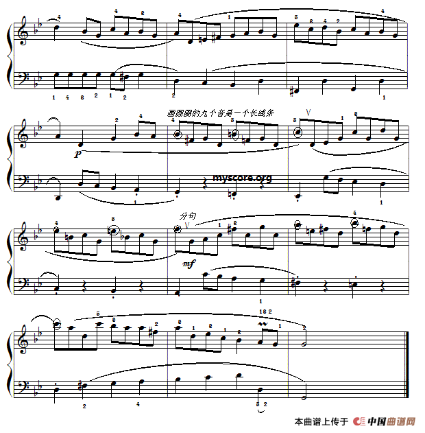 巴赫初级钢琴曲之二十：加伏特舞曲