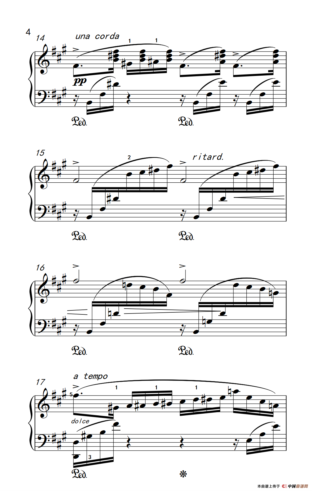 第六级 2.蝴蝶（中央音乐学院 钢琴（业余）考级教程 4-6级）