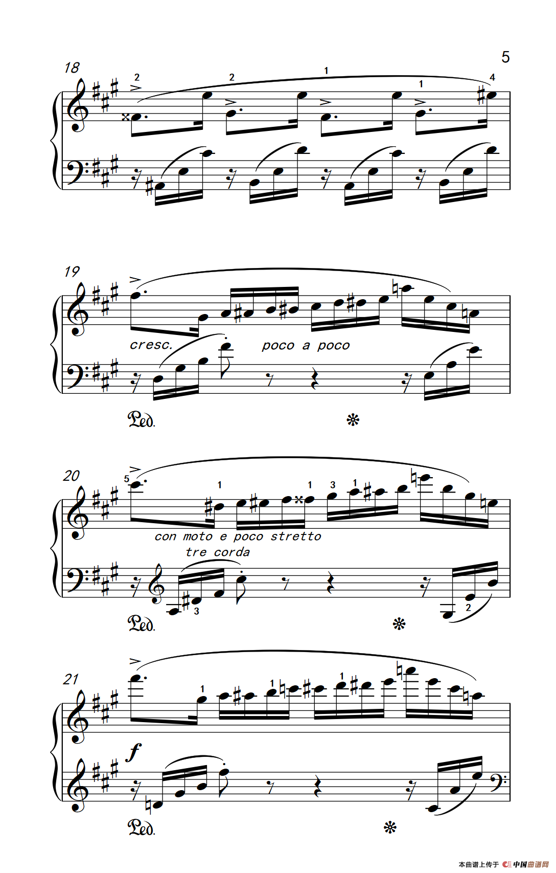 第六级 2.蝴蝶（中央音乐学院 钢琴（业余）考级教程 4-6级）