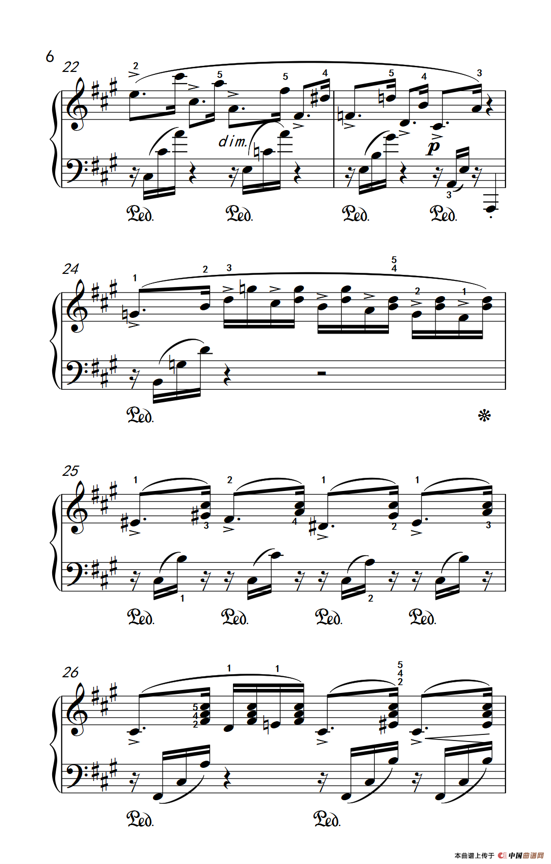 第六级 2.蝴蝶（中央音乐学院 钢琴（业余）考级教程 4-6级）