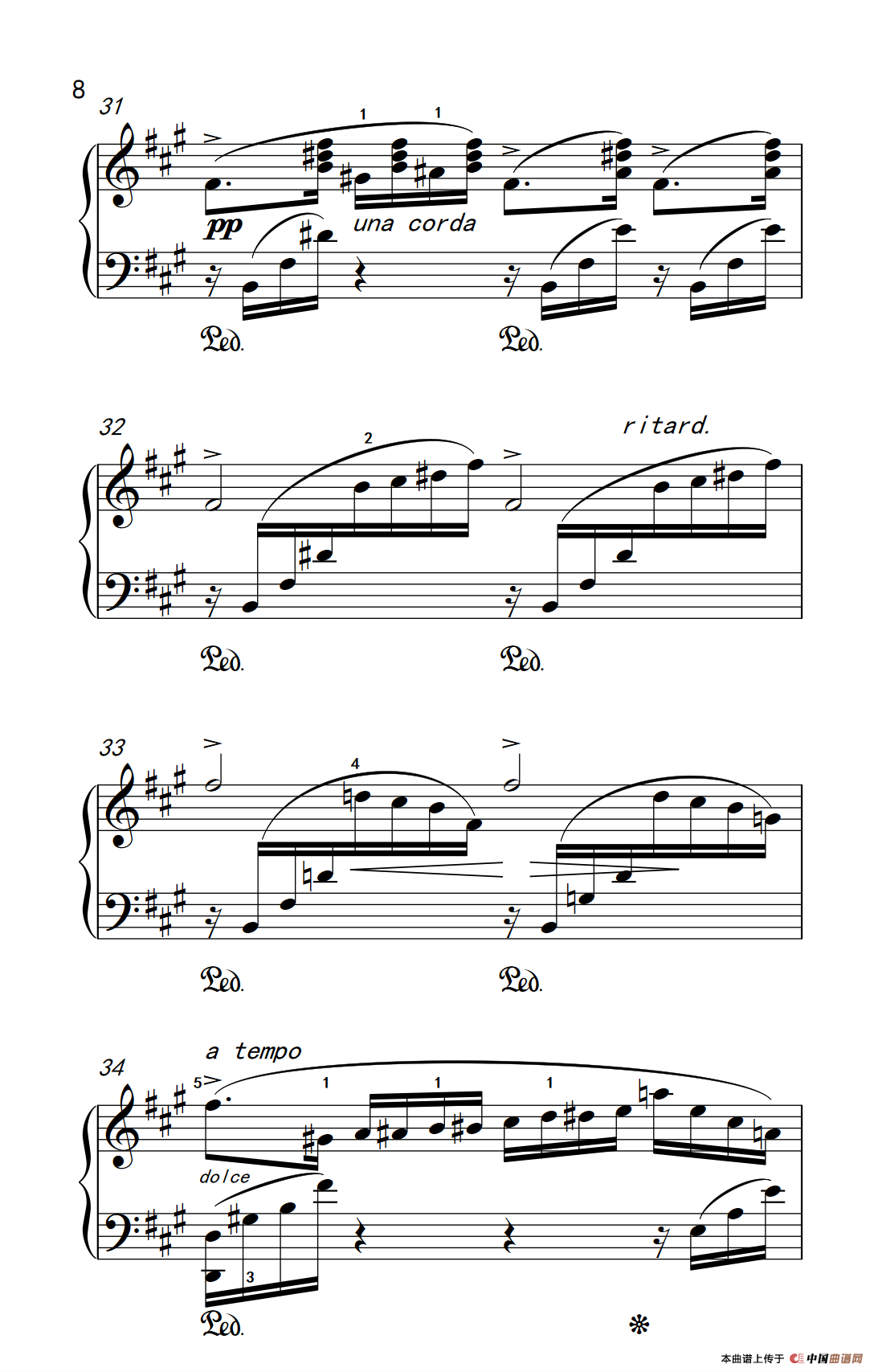 第六级 2.蝴蝶（中央音乐学院 钢琴（业余）考级教程 4-6级）