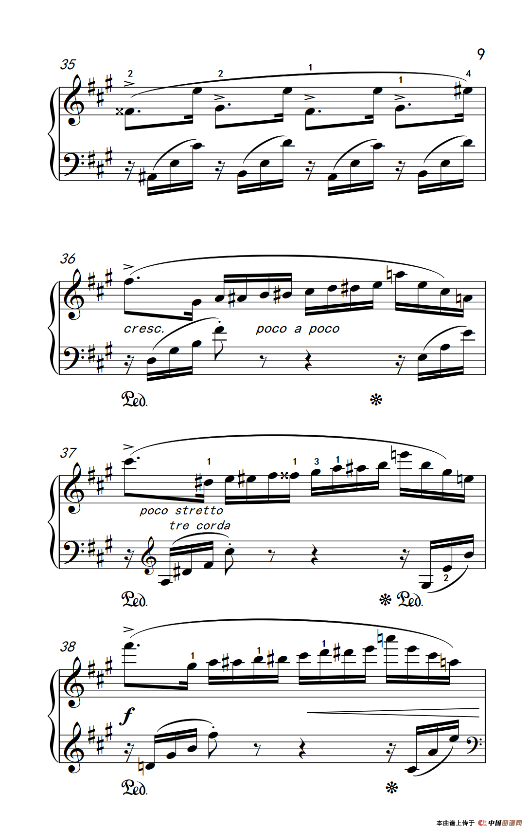 第六级 2.蝴蝶（中央音乐学院 钢琴（业余）考级教程 4-6级）