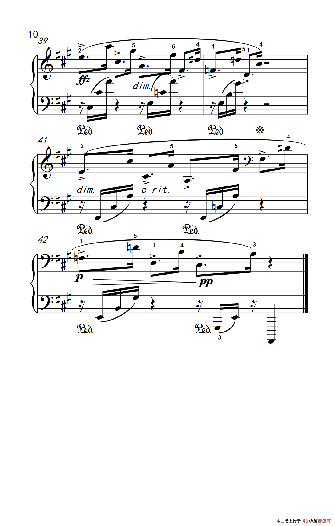 第六级 2.蝴蝶（中央音乐学院 钢琴（业余）考级教程 4-6级）