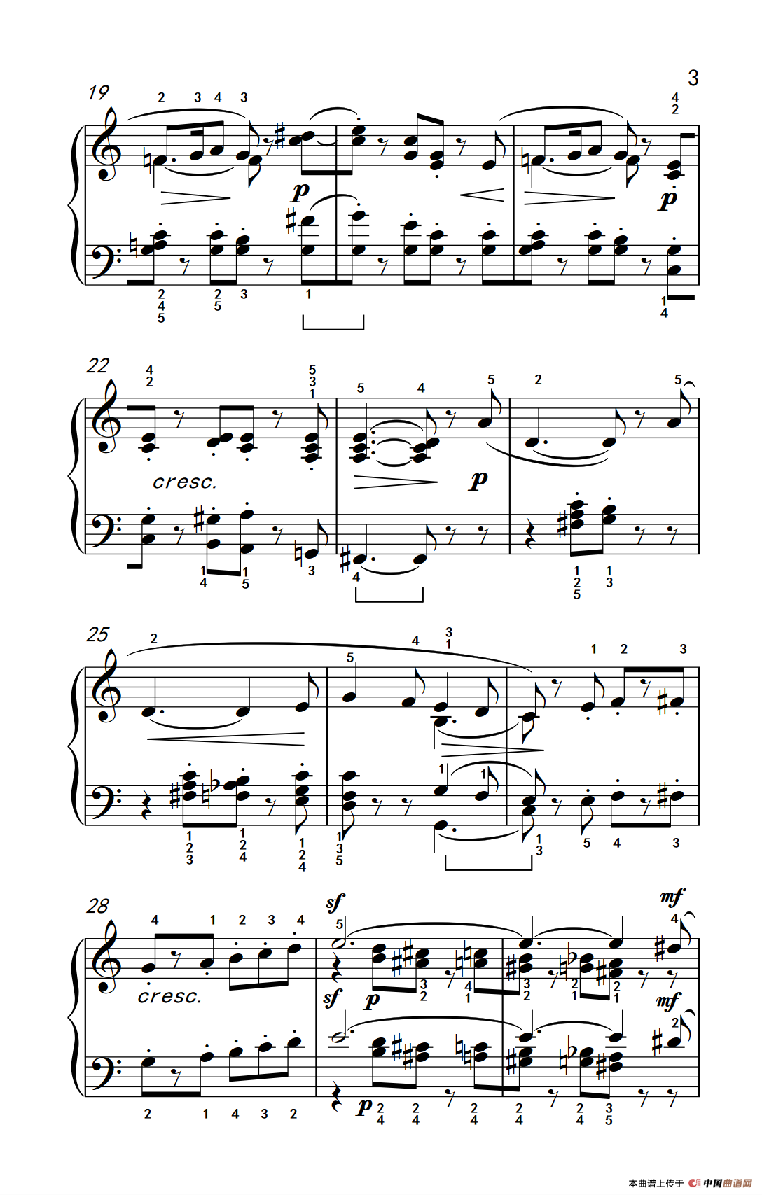 第六级 1.小精灵舞曲（中央音乐学院 钢琴（业余）考级教程 4-6级）