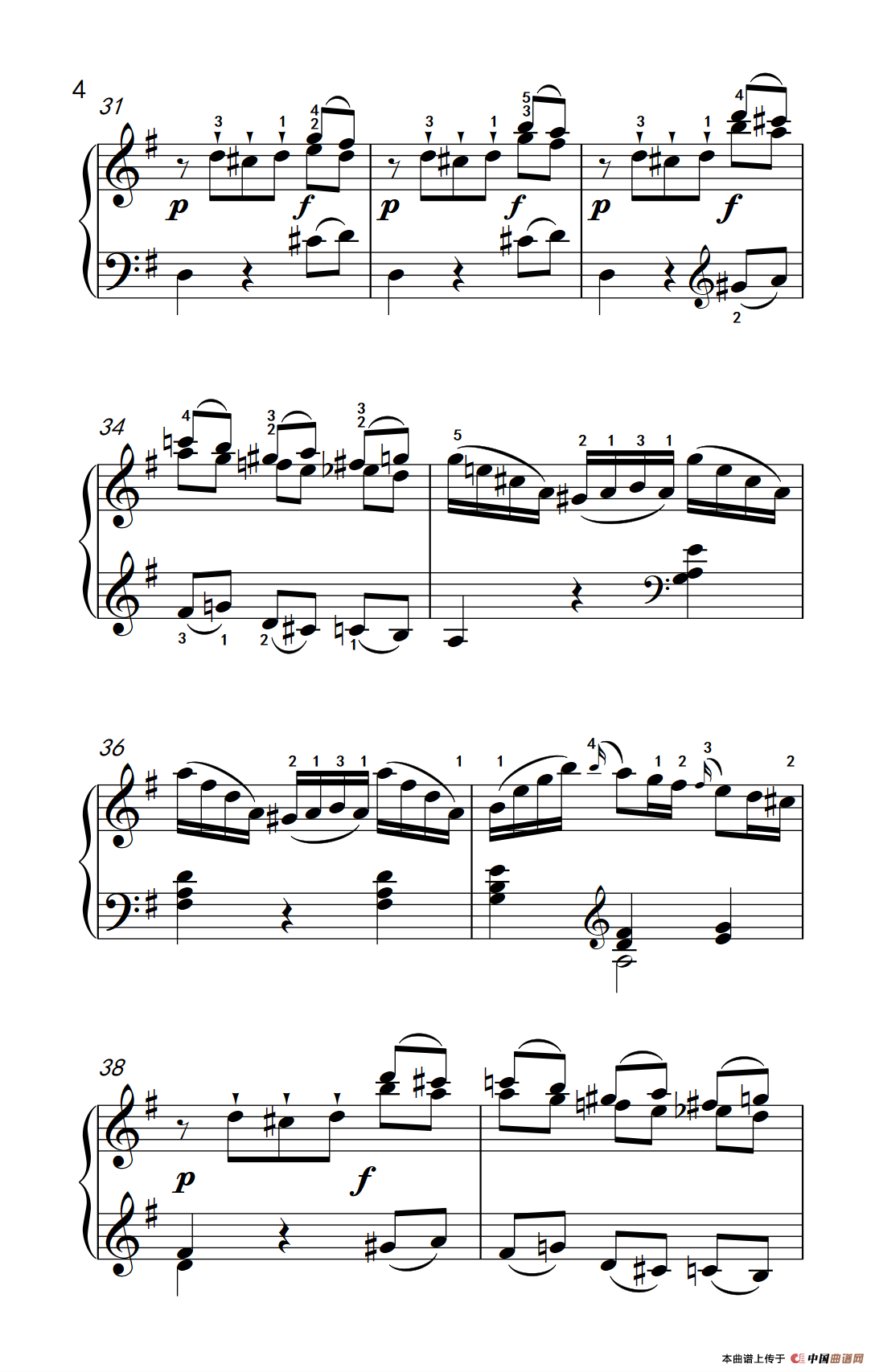 第六级 2.G大调奏鸣曲 莫扎特（中央音乐学院 钢琴（业余）考级教程 4-6级）