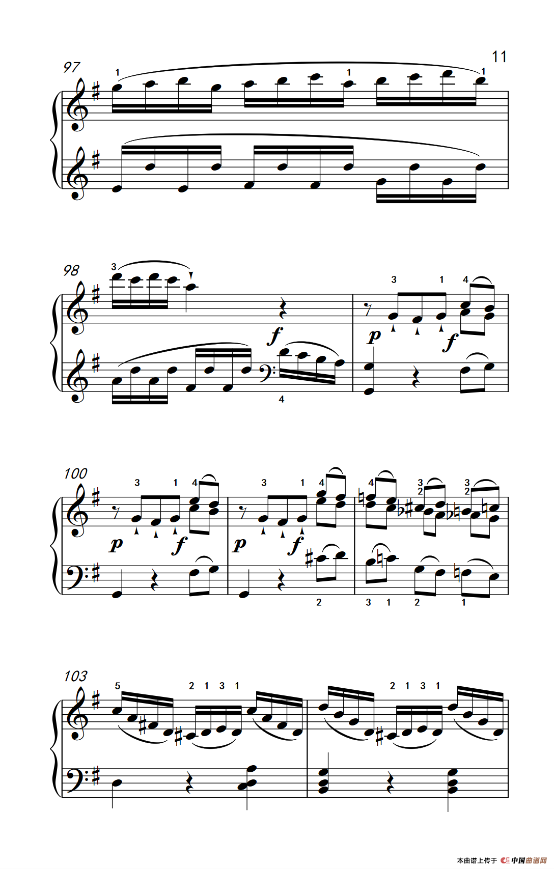 第六级 2.G大调奏鸣曲 莫扎特（中央音乐学院 钢琴（业余）考级教程 4-6级）