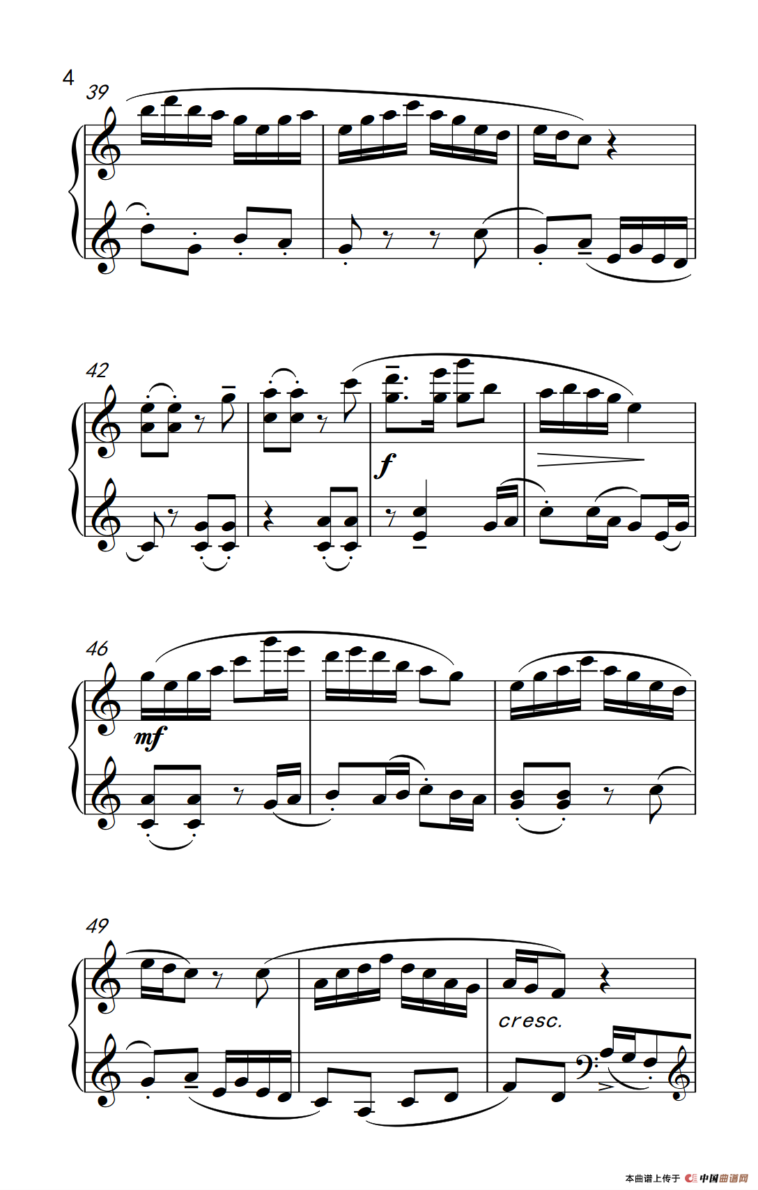 第六级 2.唱灯（中央音乐学院 钢琴（业余）考级教程 4-6级）