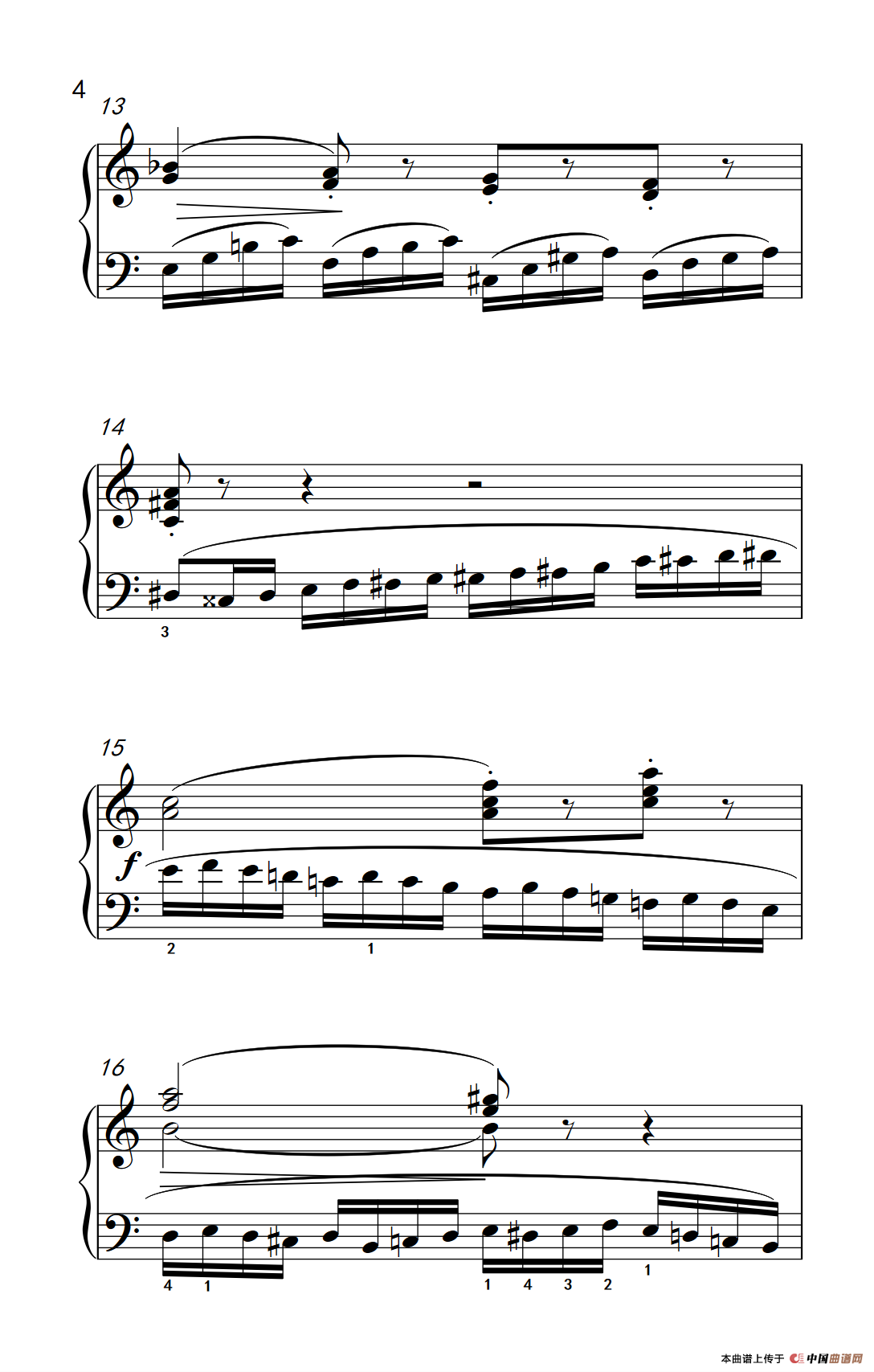 第六级 3. 练习曲（中央音乐学院 钢琴（业余）考级教程 4-6级）