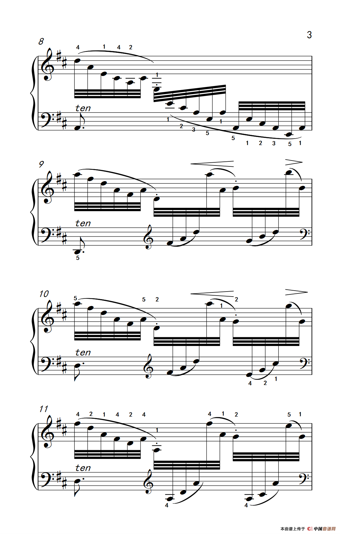 第六级 2.练习曲（中央音乐学院 钢琴（业余）考级教程 4-6级）