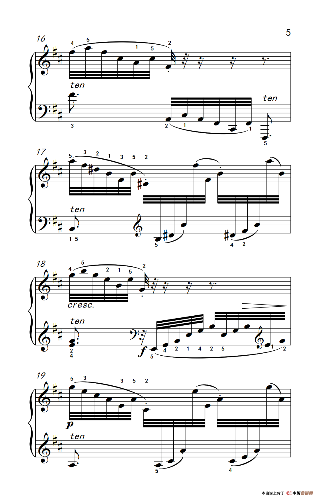 第六级 2.练习曲（中央音乐学院 钢琴（业余）考级教程 4-6级）