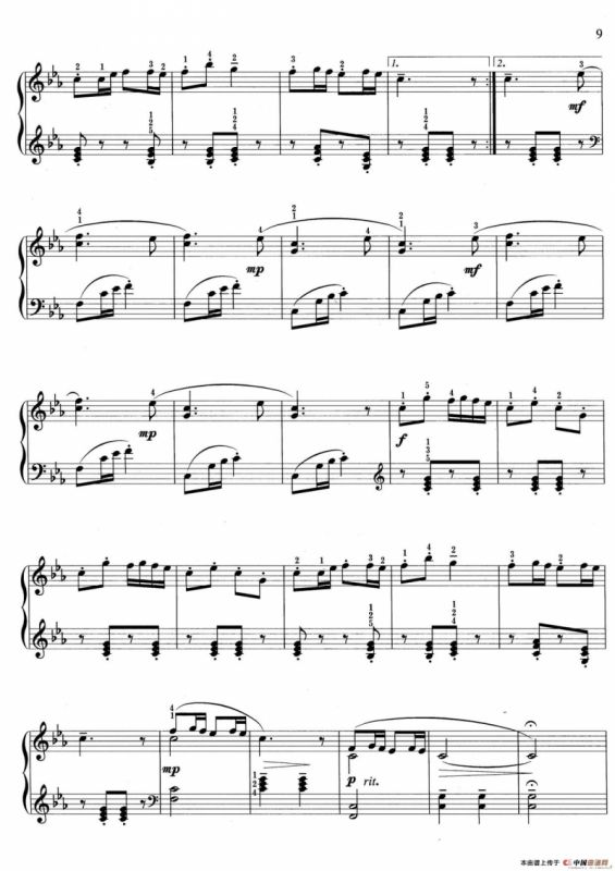 瑶族舞曲（选自人民音乐出版社《钢琴舞曲系列-民族风格选》）