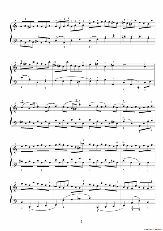 布列舞曲（选自《第二英国组曲》杨一丹标注）