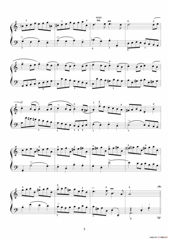 布列舞曲（选自《第二英国组曲》杨一丹标注）