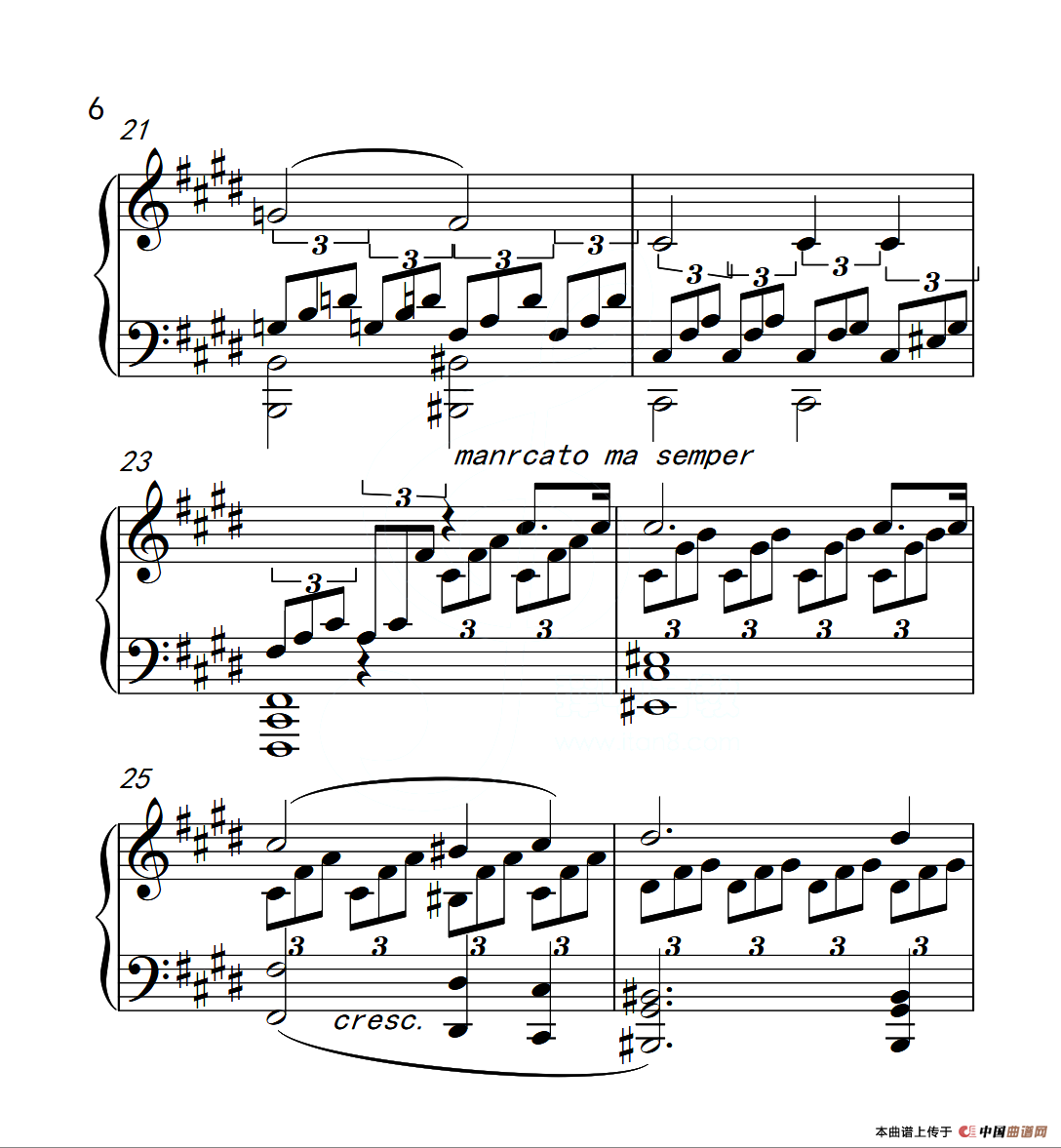 第六级 奏鸣曲（中国音乐学院钢琴考级作品1~6级）