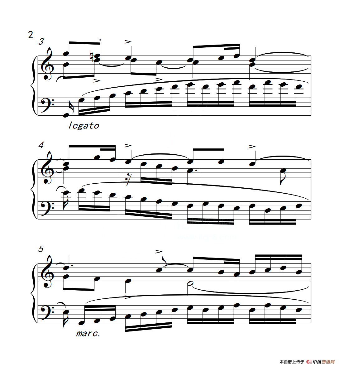 第六级 三部创意曲（中国音乐学院钢琴考级作品1~6级）