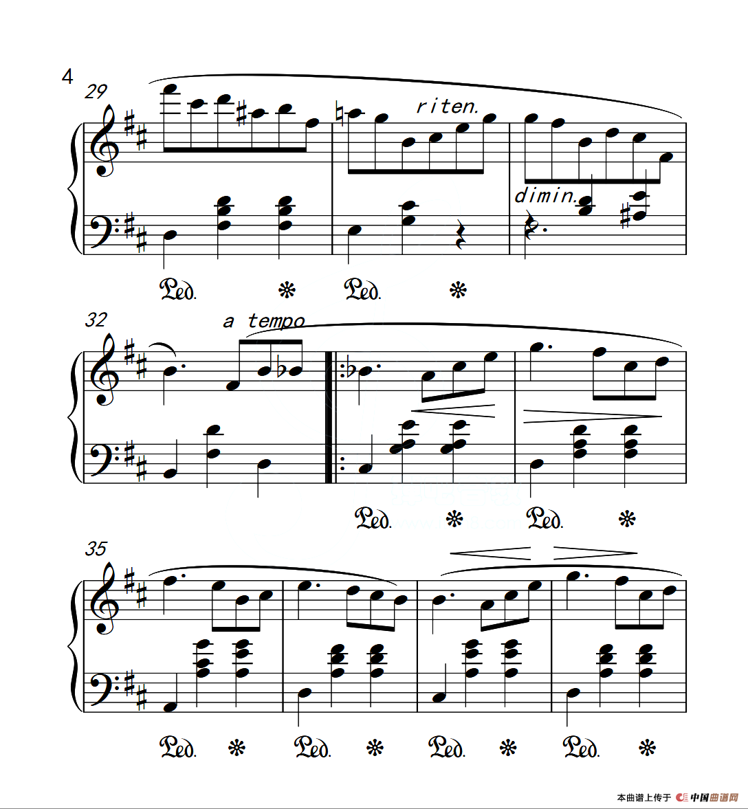 第六级 圆舞曲（中国音乐学院钢琴考级作品1~6级）