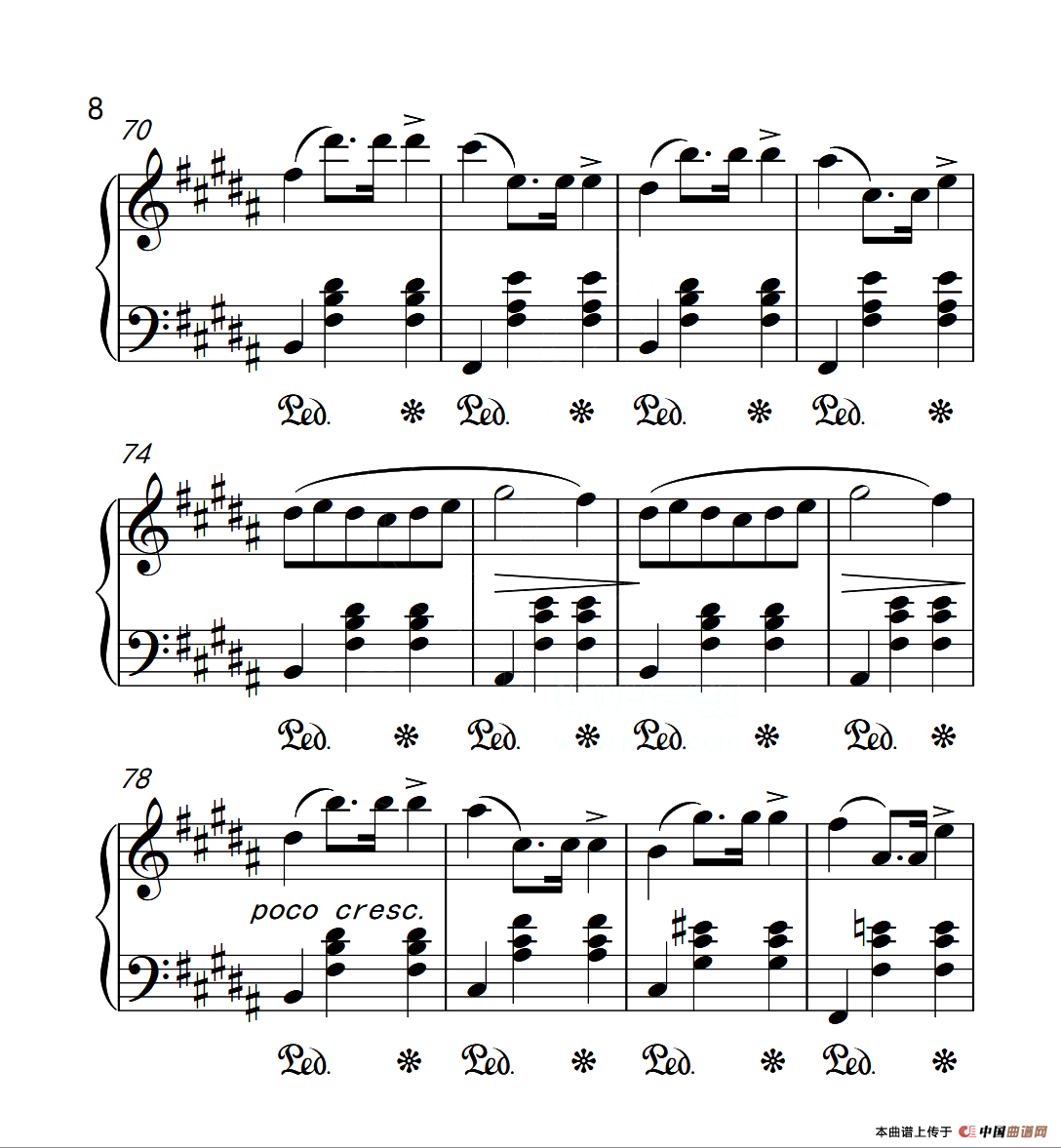 第六级 圆舞曲（中国音乐学院钢琴考级作品1~6级）