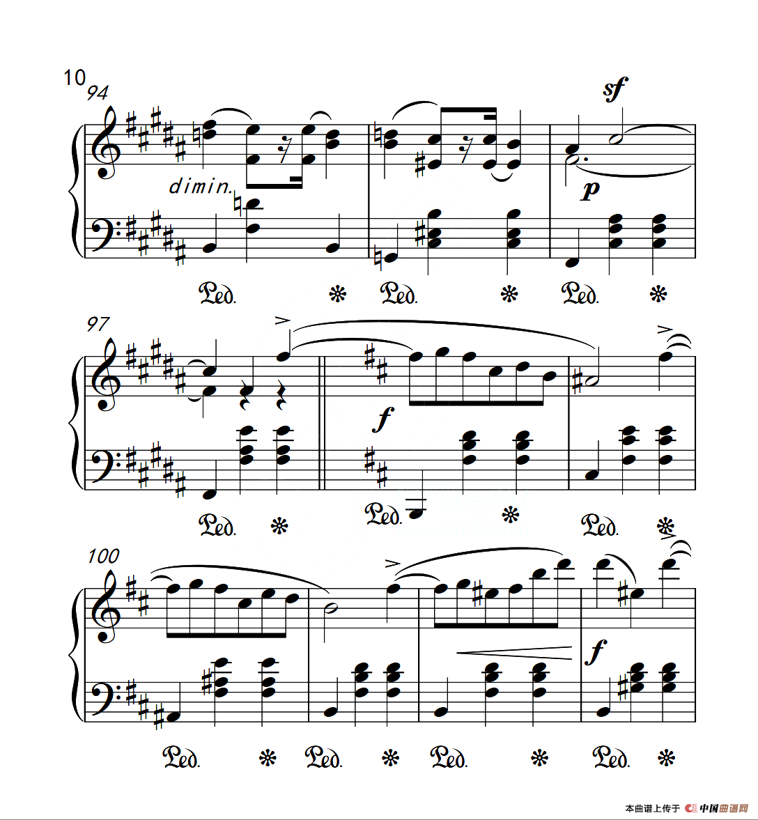 第六级 圆舞曲（中国音乐学院钢琴考级作品1~6级）