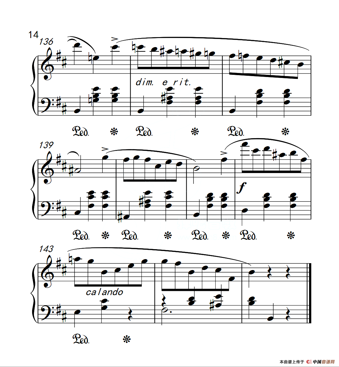 第六级 圆舞曲（中国音乐学院钢琴考级作品1~6级）