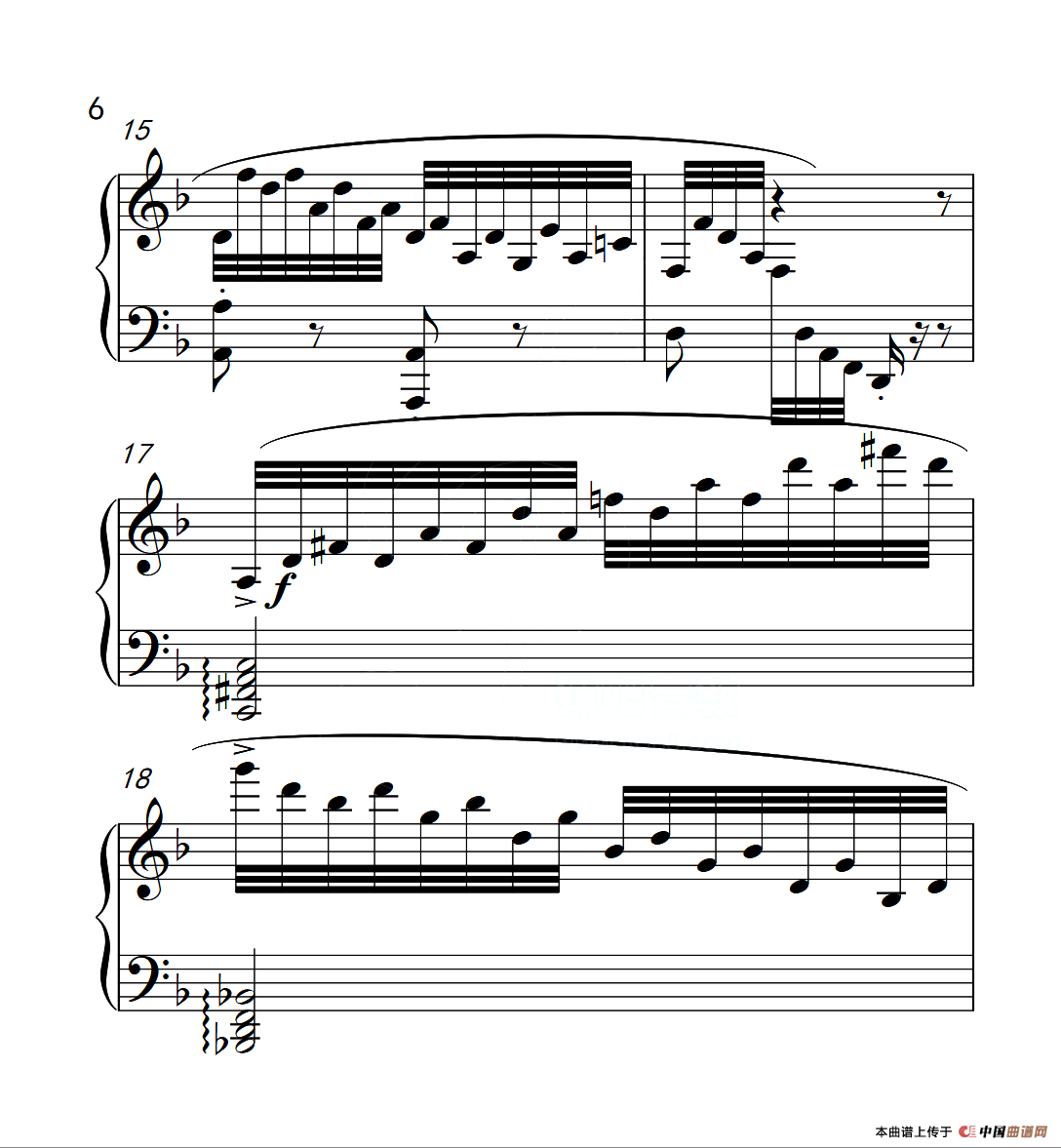 第六级 练习曲（中国音乐学院钢琴考级作品1~6级）