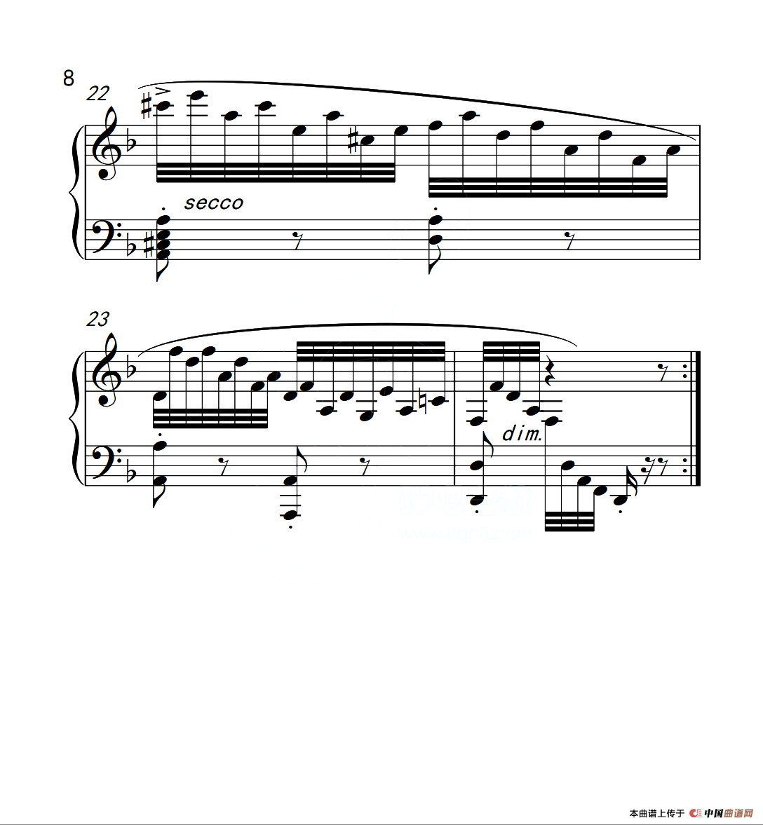 第六级 练习曲（中国音乐学院钢琴考级作品1~6级）