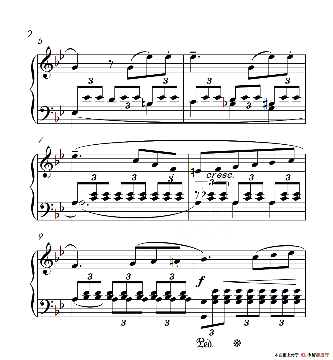 第六级 浮云（中国音乐学院钢琴考级作品1~6级）