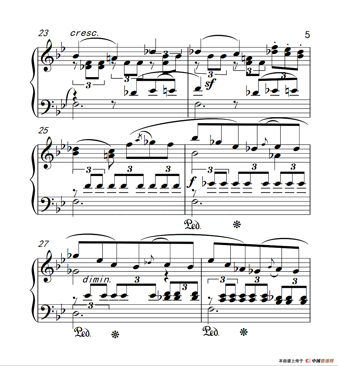 第六级 浮云（中国音乐学院钢琴考级作品1~6级）