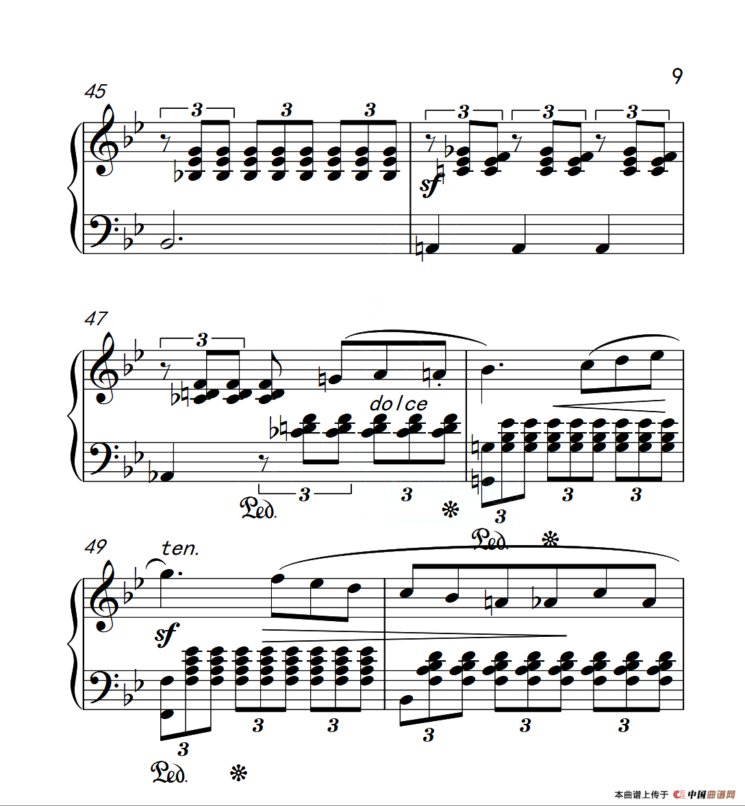第六级 浮云（中国音乐学院钢琴考级作品1~6级）
