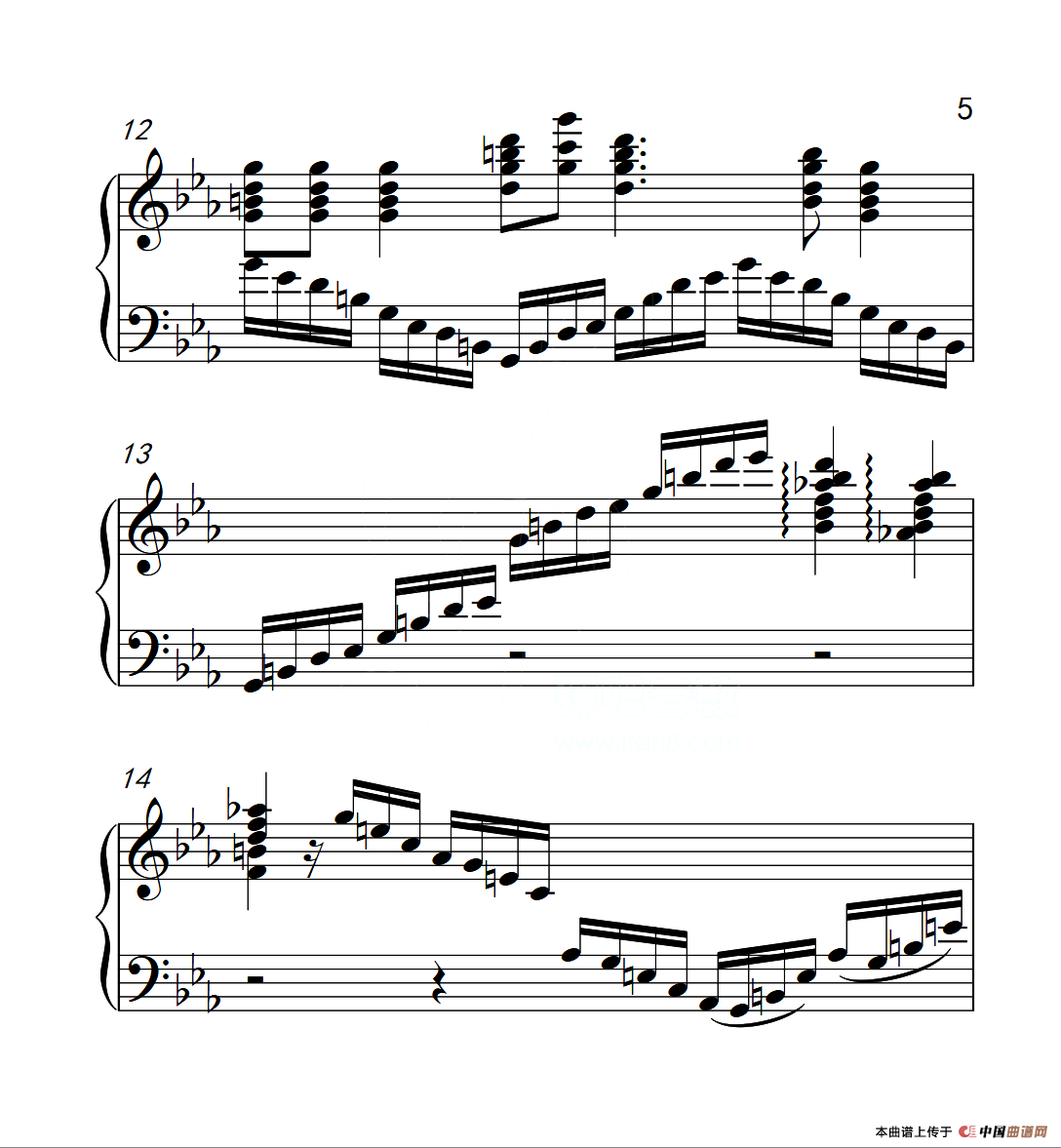 第六级 台湾民谣（中国音乐学院钢琴考级作品1~6级）