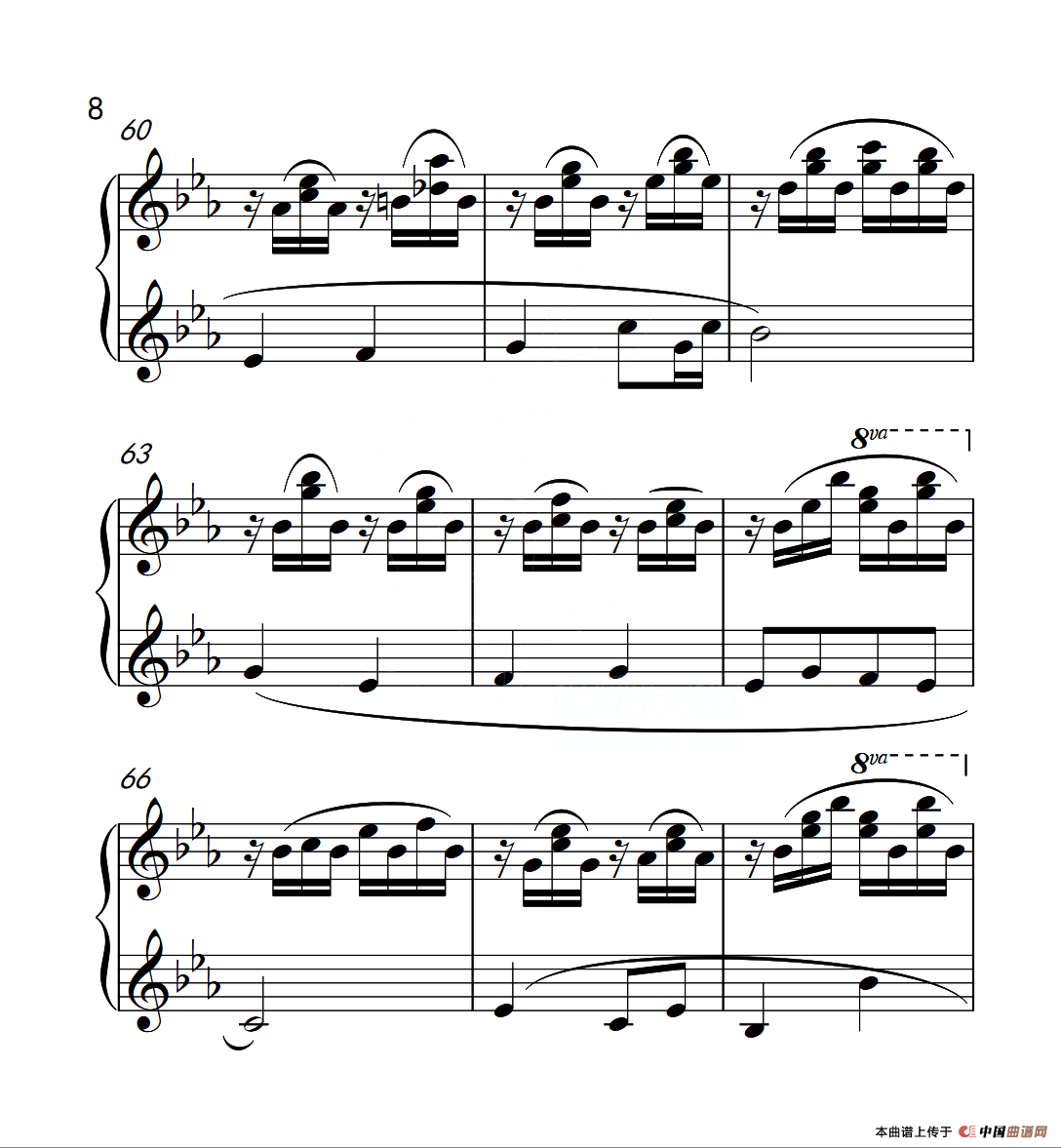 第六级B组 溪边嬉水（中国音乐学院钢琴考级作品1~6级）