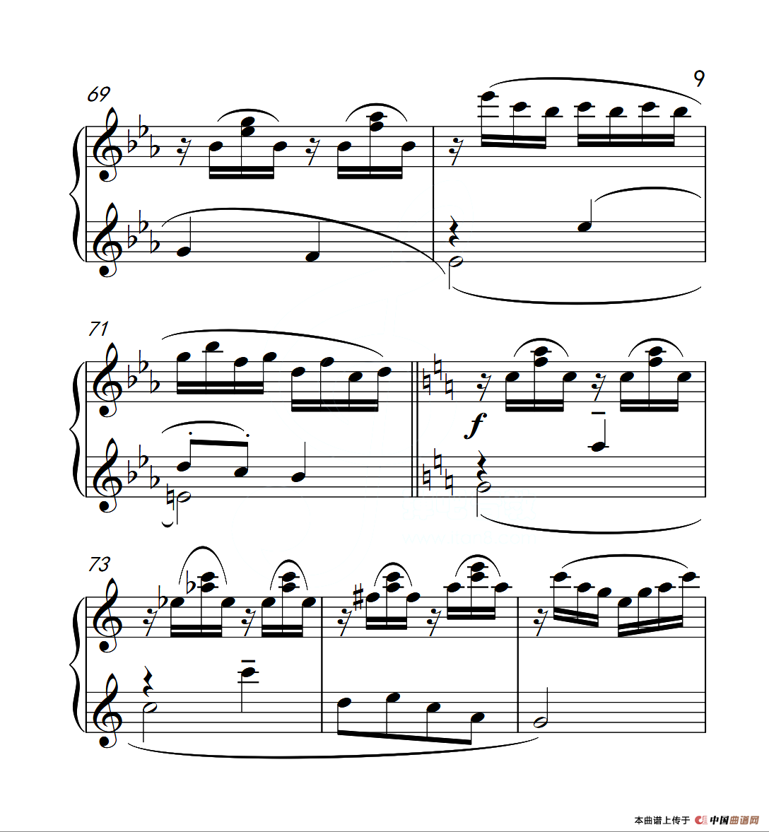 第六级B组 溪边嬉水（中国音乐学院钢琴考级作品1~6级）