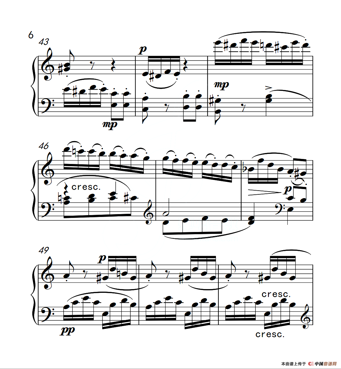 第六级B组 C大调奏鸣曲（中国音乐学院钢琴考级作品1~6级）