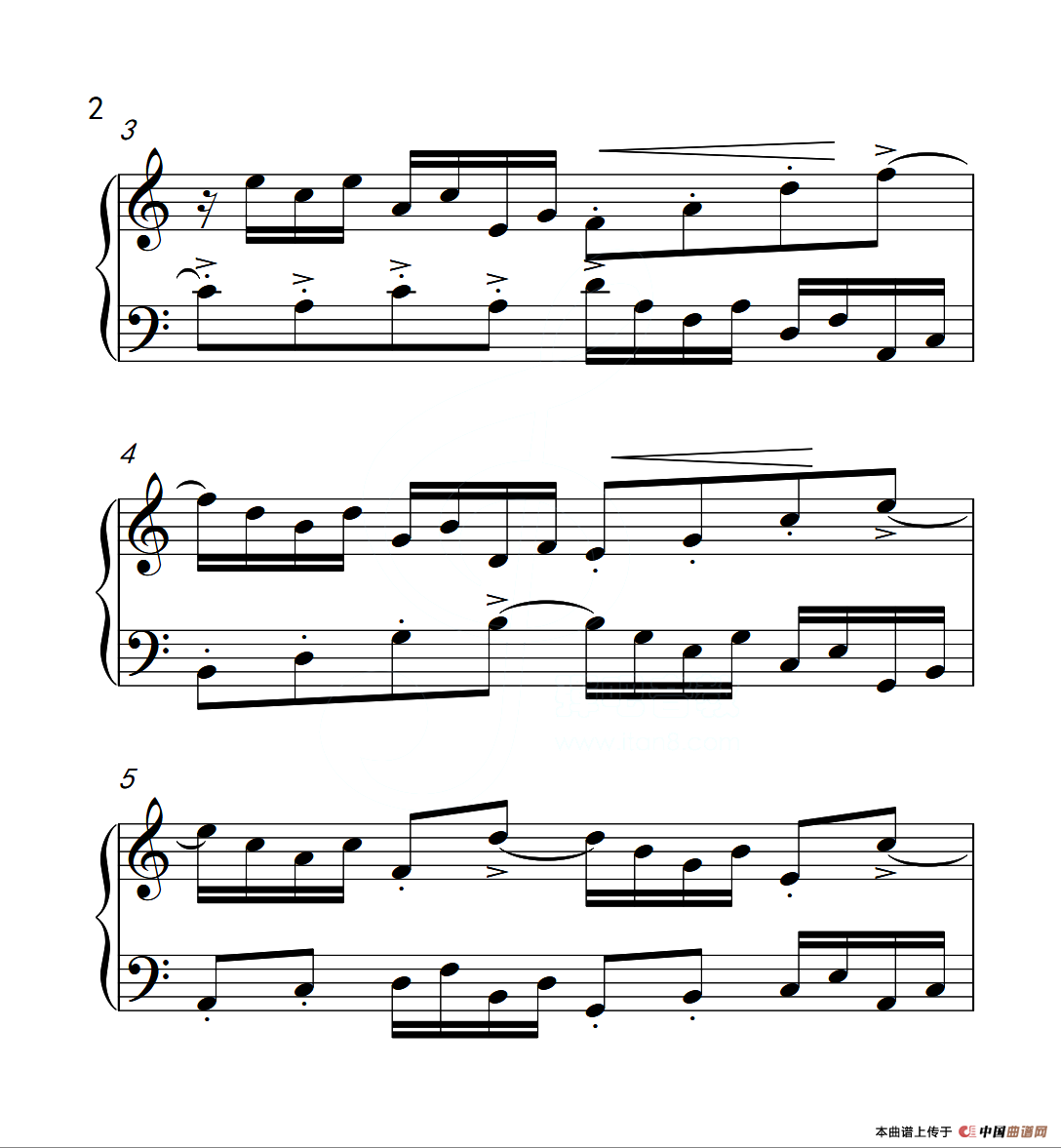 第六级B组 二部创意曲（中国音乐学院钢琴考级作品1~6级）