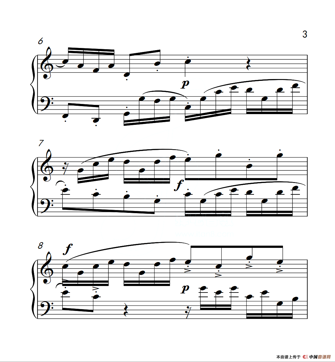 第六级B组 二部创意曲（中国音乐学院钢琴考级作品1~6级）